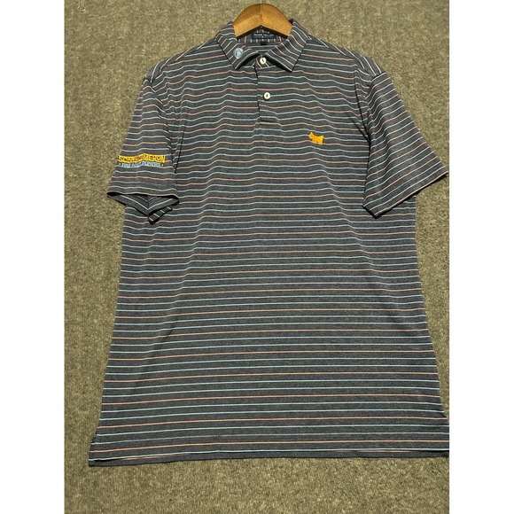 Peter millar scotty cameron fined milled putters polo shirt mens medium striped - Picture 2 of 8